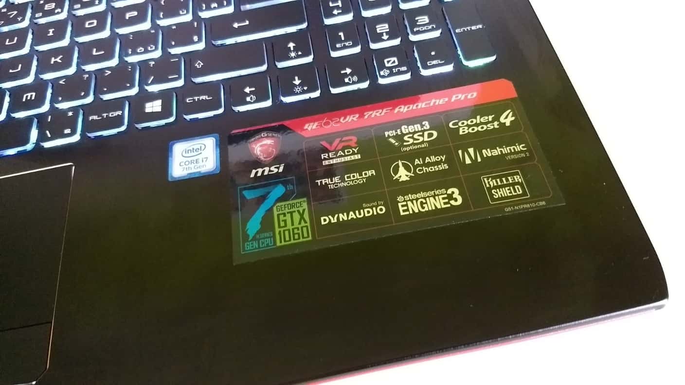 MSÐ† GE62VR Apache Pro 