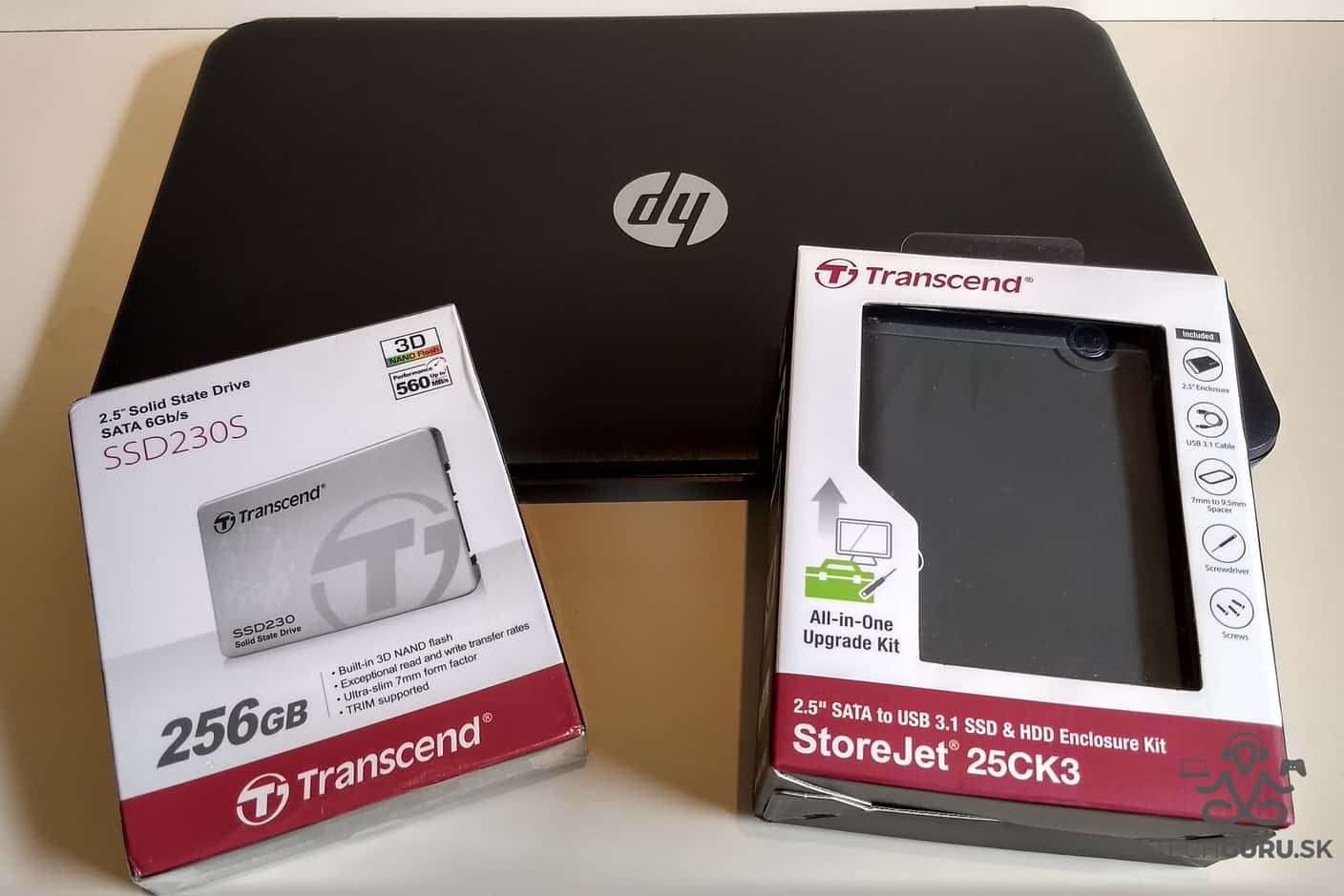 Výmena HDD za SSD Transcend SSD+StoreJet