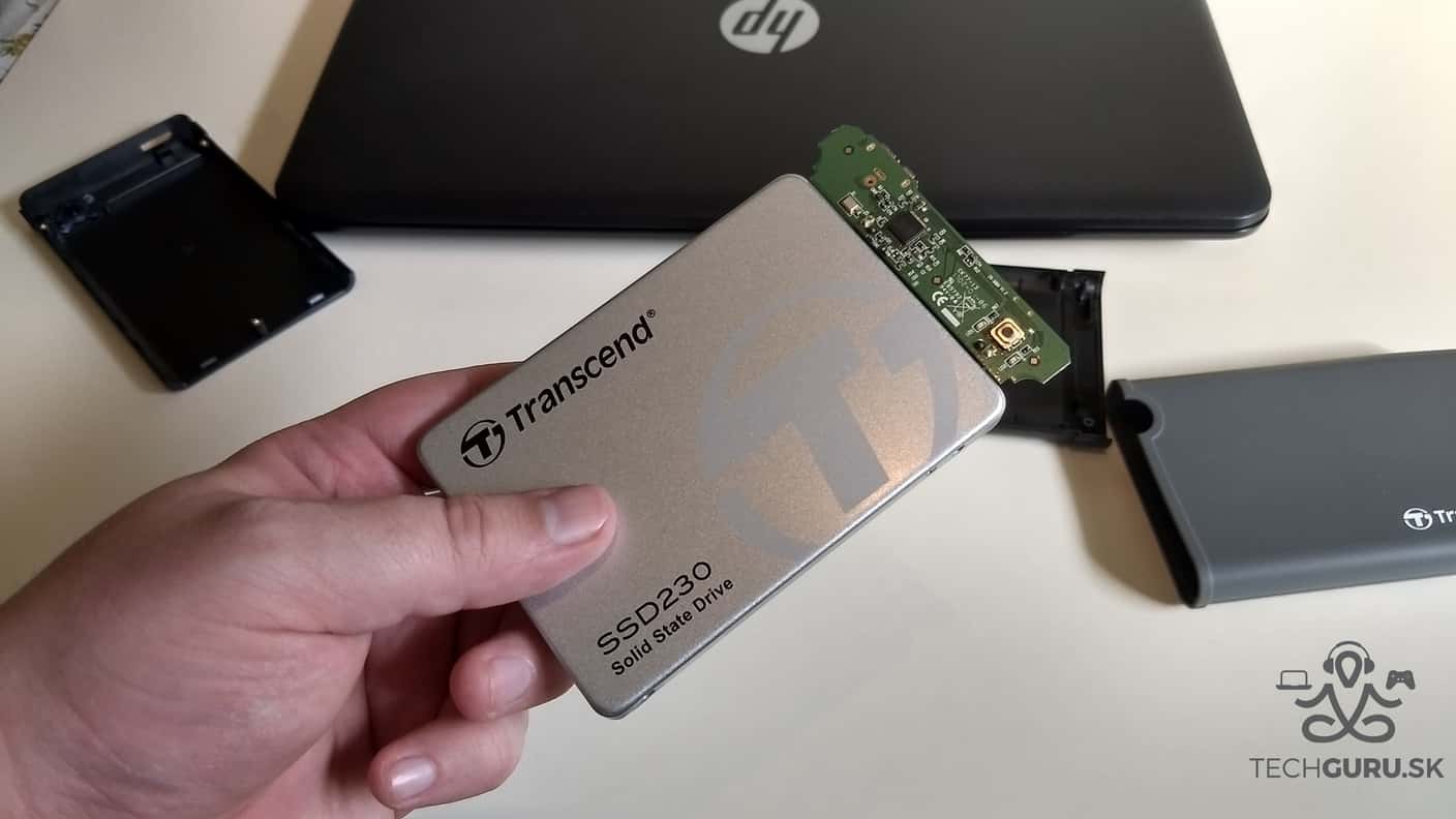 Výmena HDD za SSD Transcend SSD230