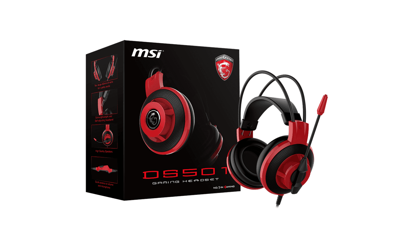 Herný headset MSI DS501 recenzia