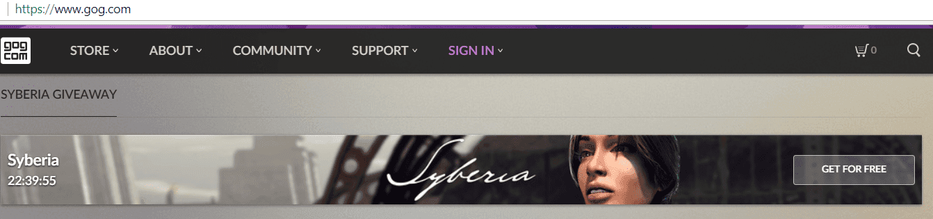 Syberia free GOG