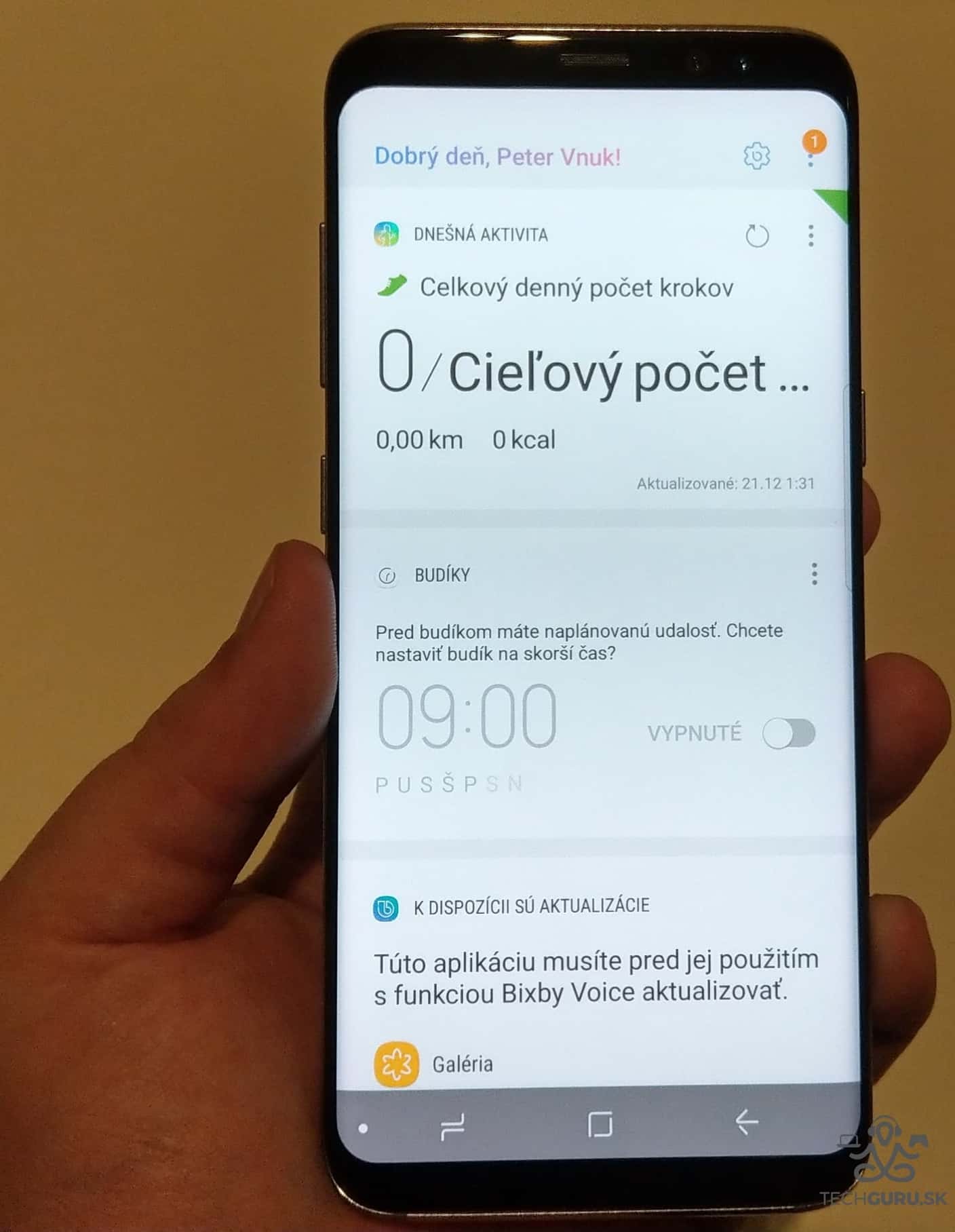Samsung Galaxy S8 Bixby Home