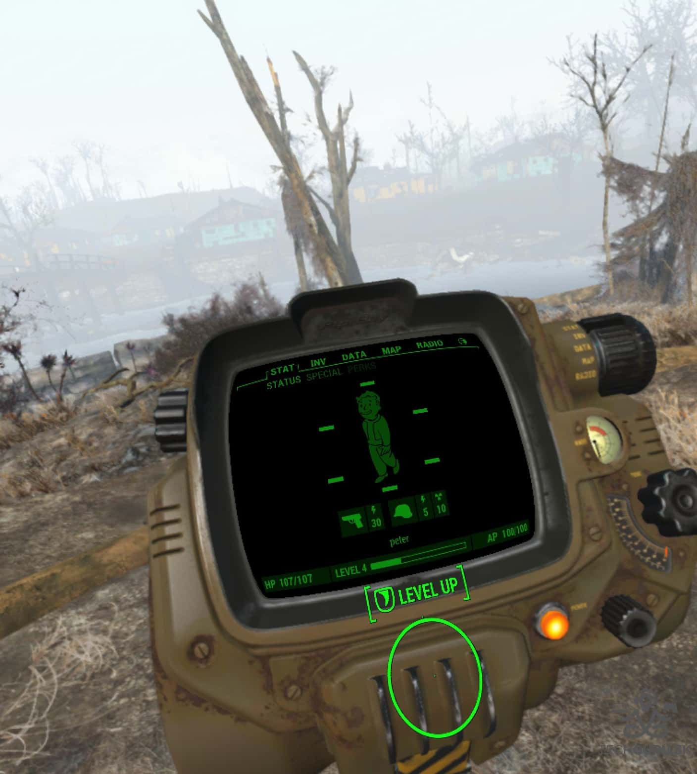 Fallout 4 VR recenzia Pip-Boy 2