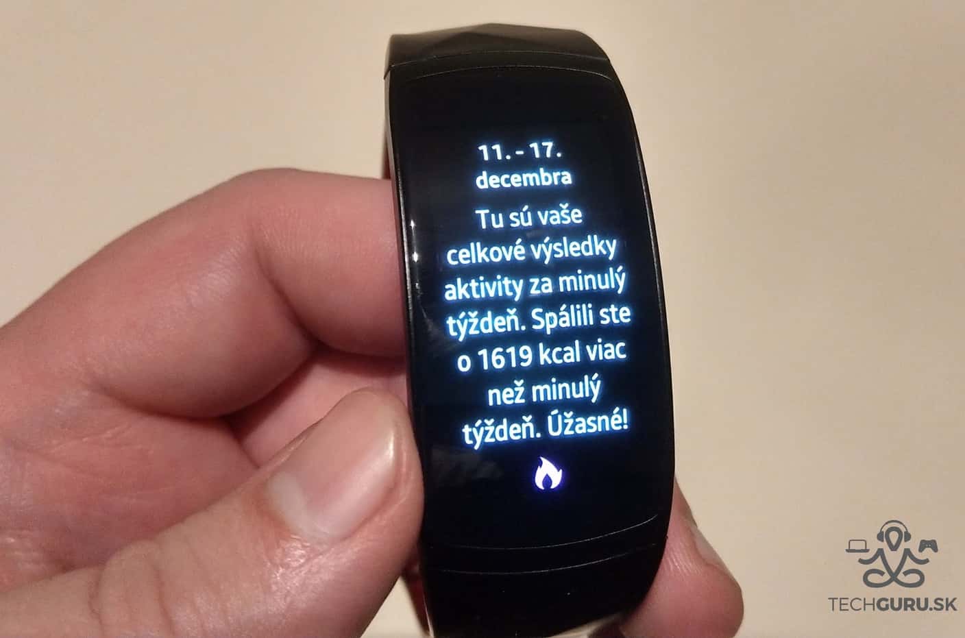Samsung Gear Fit 2 Pro kalórie