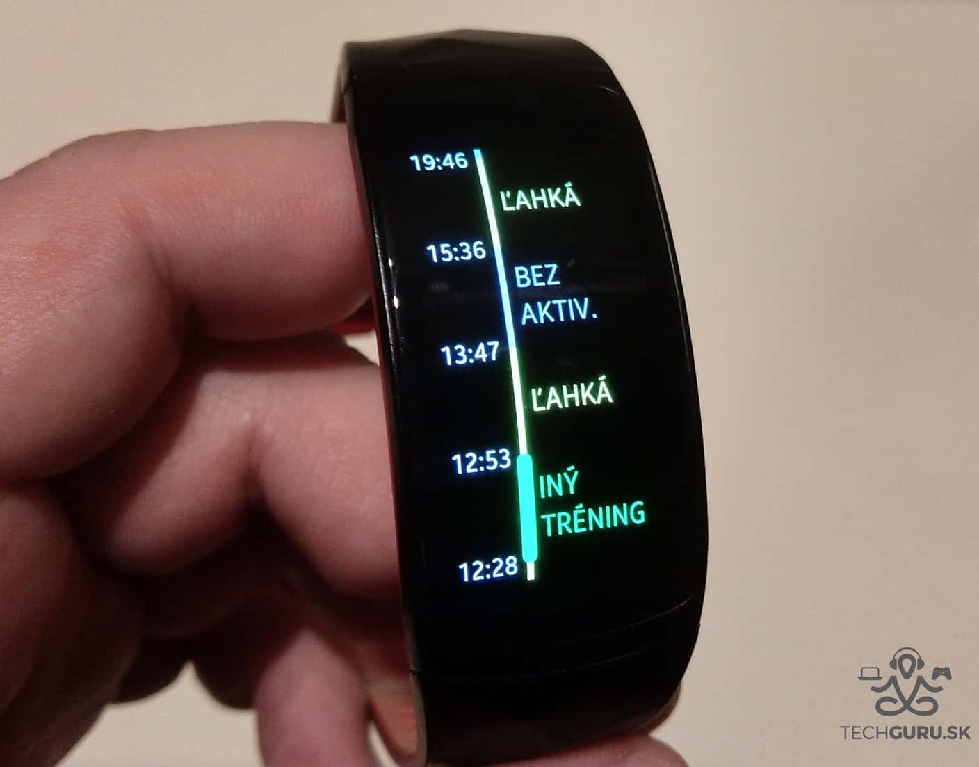 Samsung Gear Fit 2 Pro denná aktivita