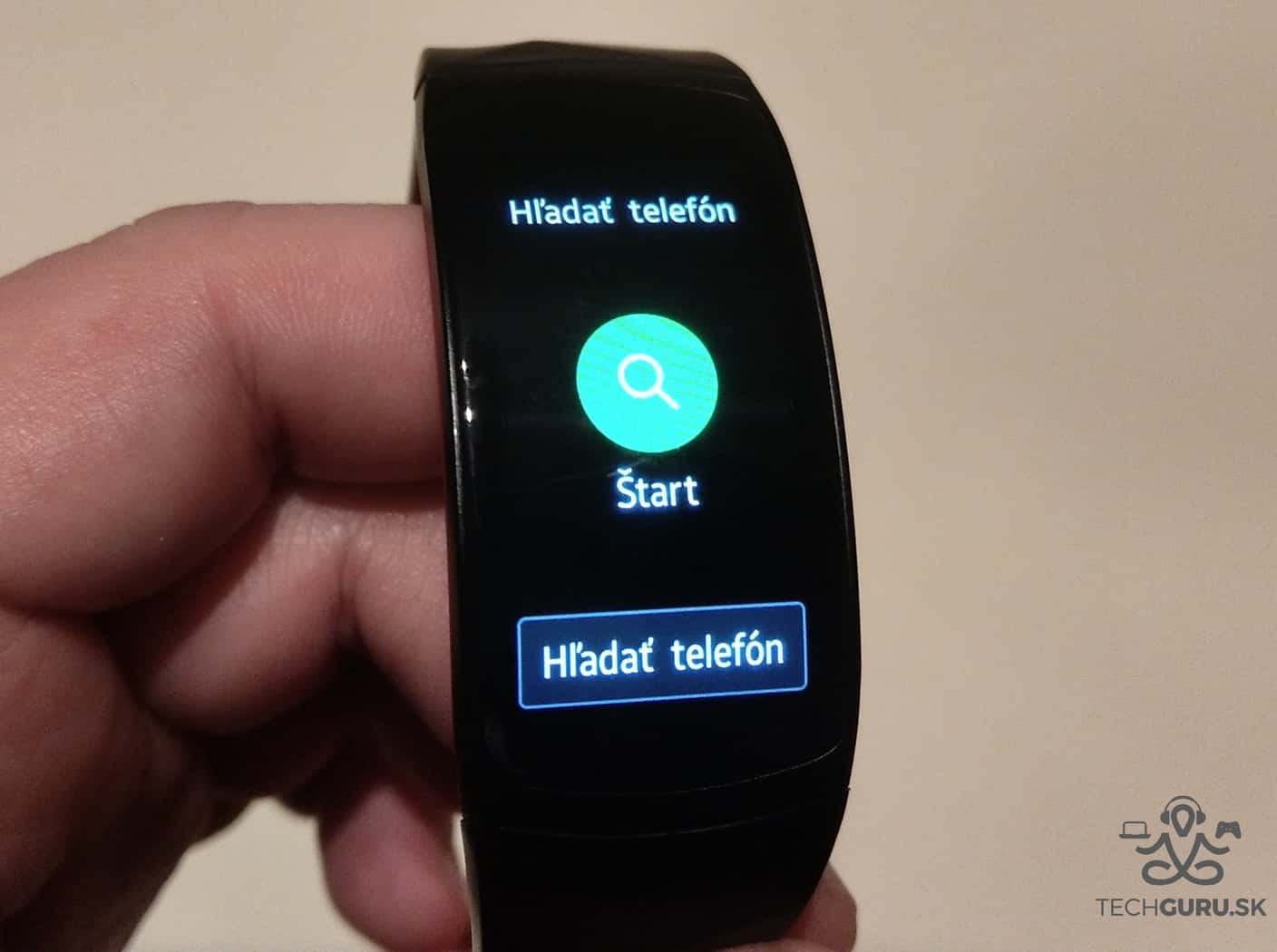 Samsung Gear Fit 2 Pro hľadanie telefónu