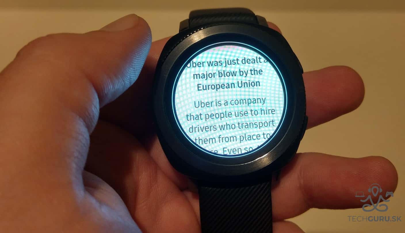 Samsung Gear Sport displej