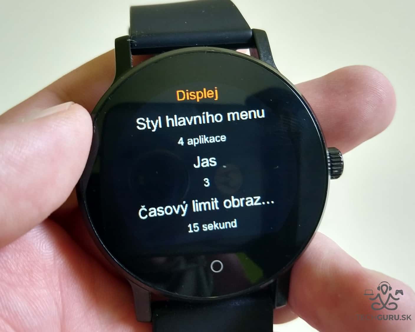 BML bWatch Kappa nastavenie displeja