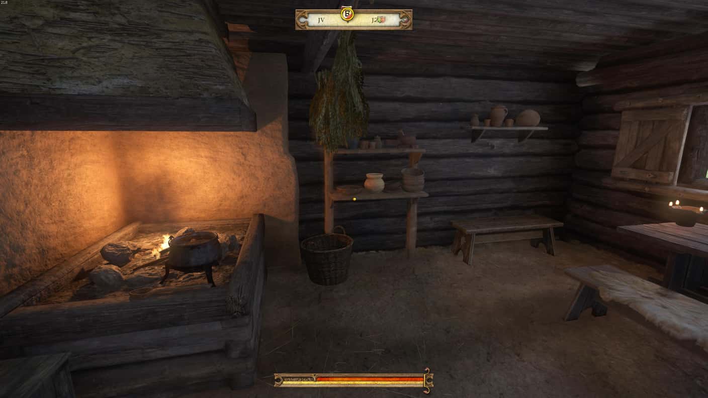 Kingdom Come Deliverance recenzia interiér domu