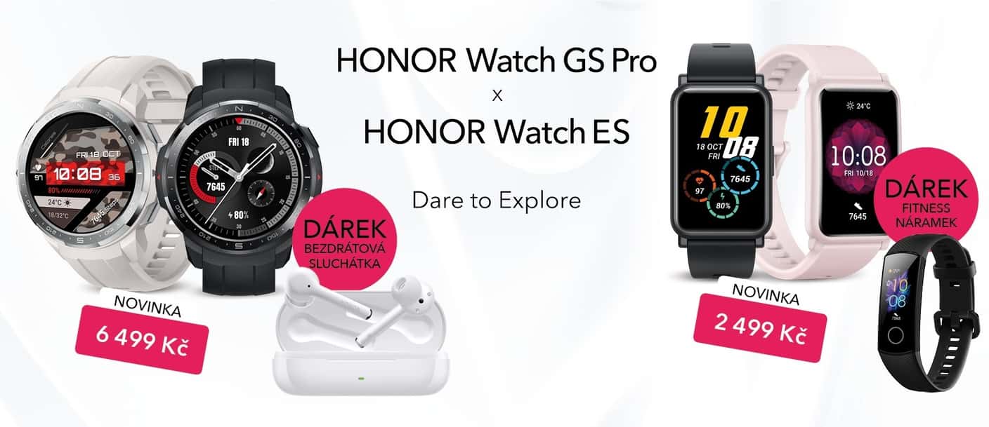 HONOR Watch GS Pro a HONOR Watch ES startují v předprodejích