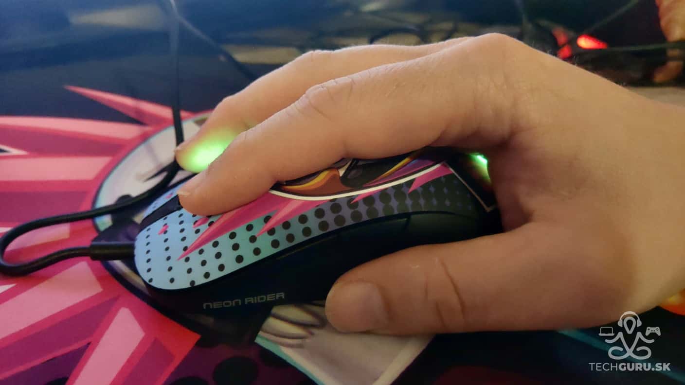 Herná myš SteelSeries Sensei Ten Neon Rider – recenzia