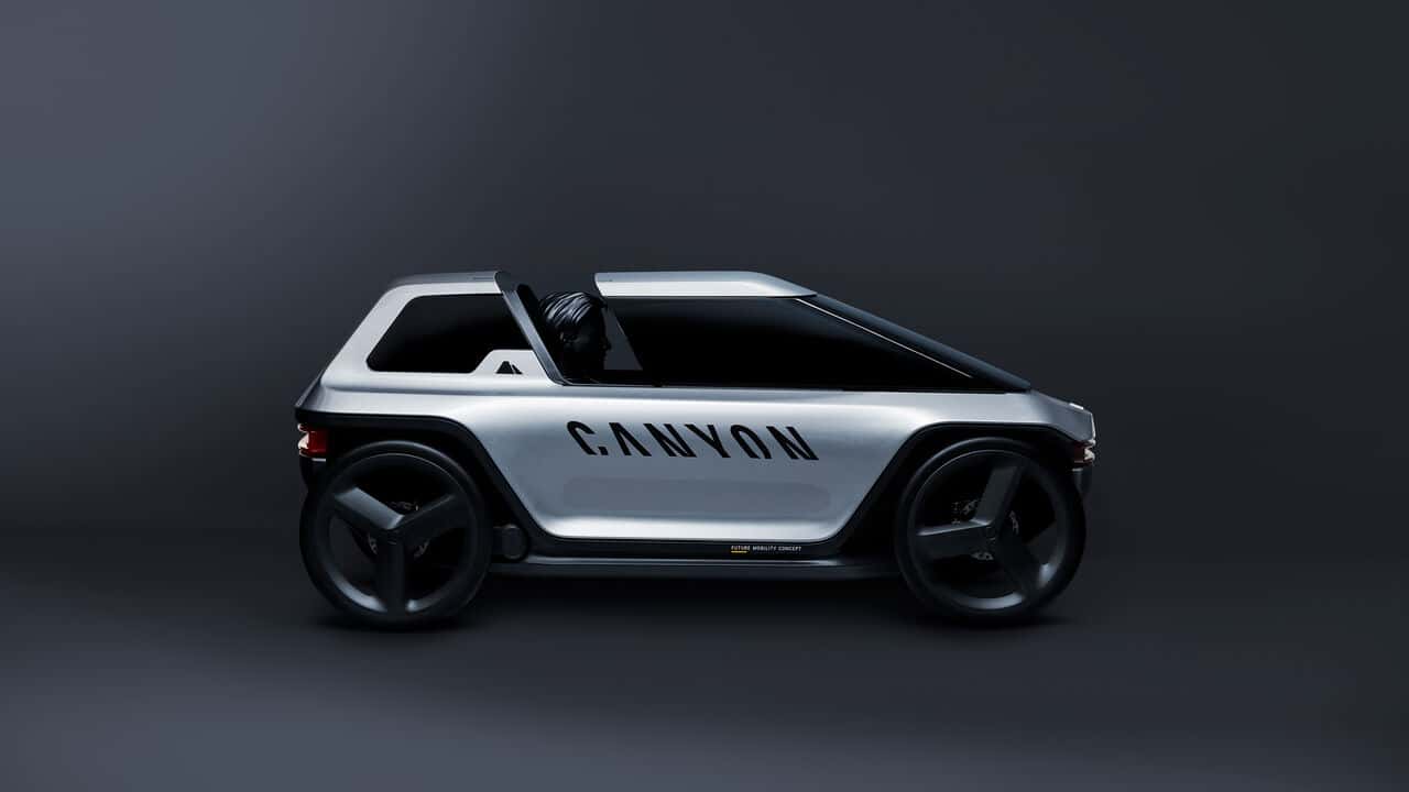 Canyon elektromobil - štvorkolesový bicykel aj do dažďa