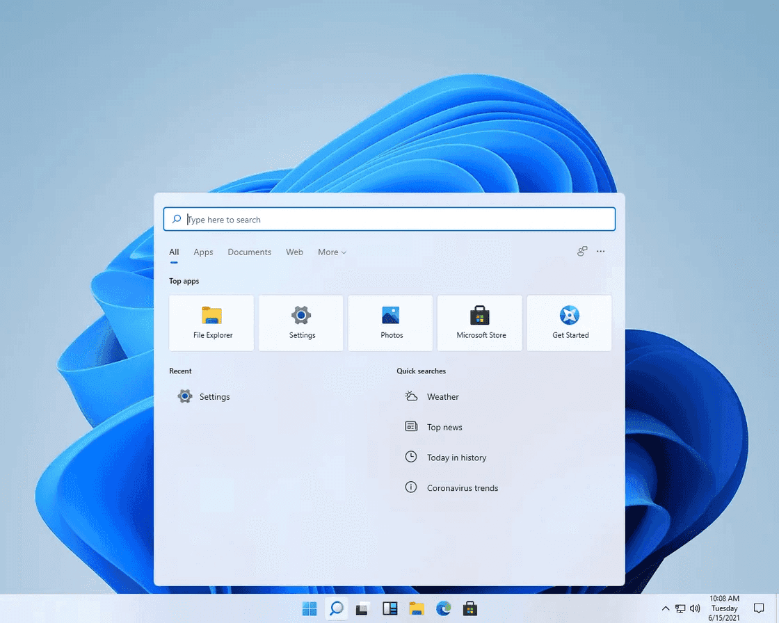 windows 11 prohližeč