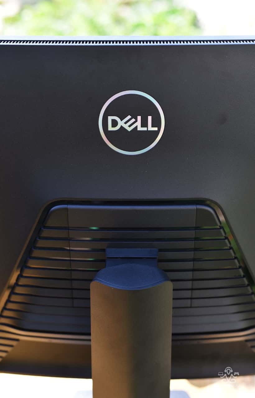 Dell S3222DGM zadna strana monitora a stojan
