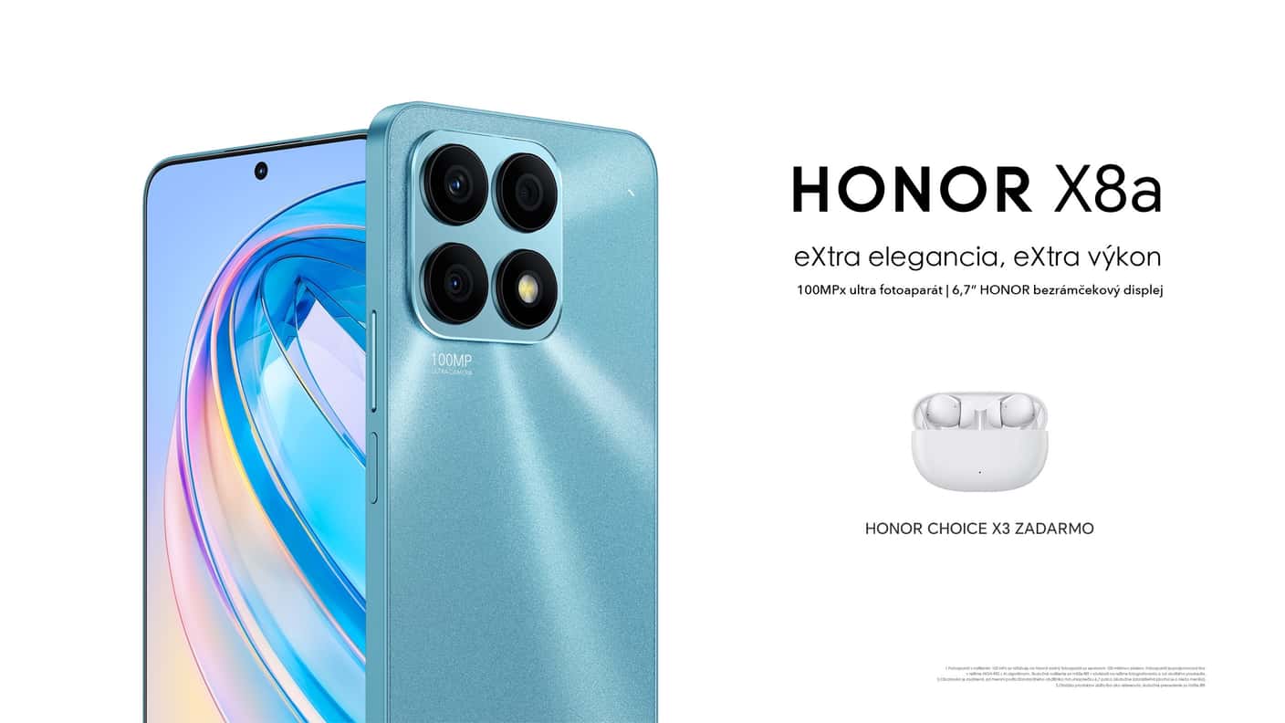 HONOR X8a prináša zdokonalený fotoaparát aj displej, slúchadlá zadarmo a dobrú cenu