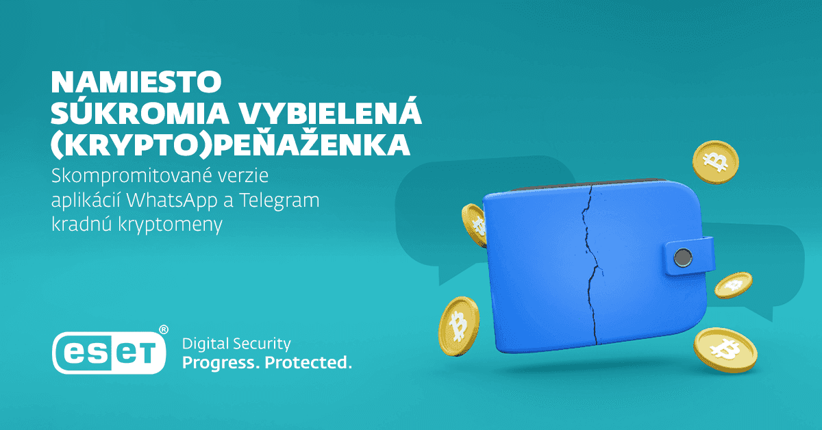 Falošné apky WhatsApp a Telegram obsahujú clippery a kradnú kryptomeny