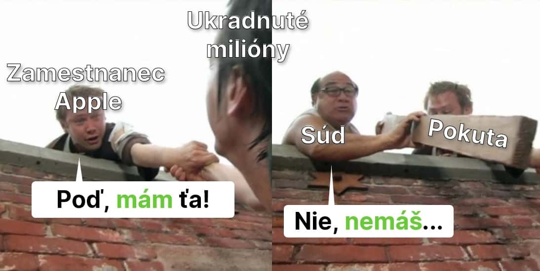 Zamestnanec drzo okradol Apple o 17 miliónov dolárov. Dostal astronomickú pokutu