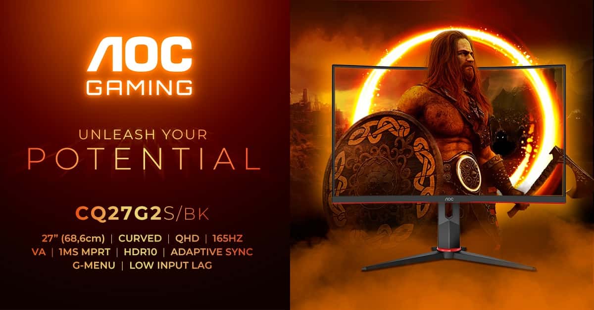 AOC GAMING CQ27G2S/BK: kde se zakřivení 1500R setkává se špičkovým herním výkonem