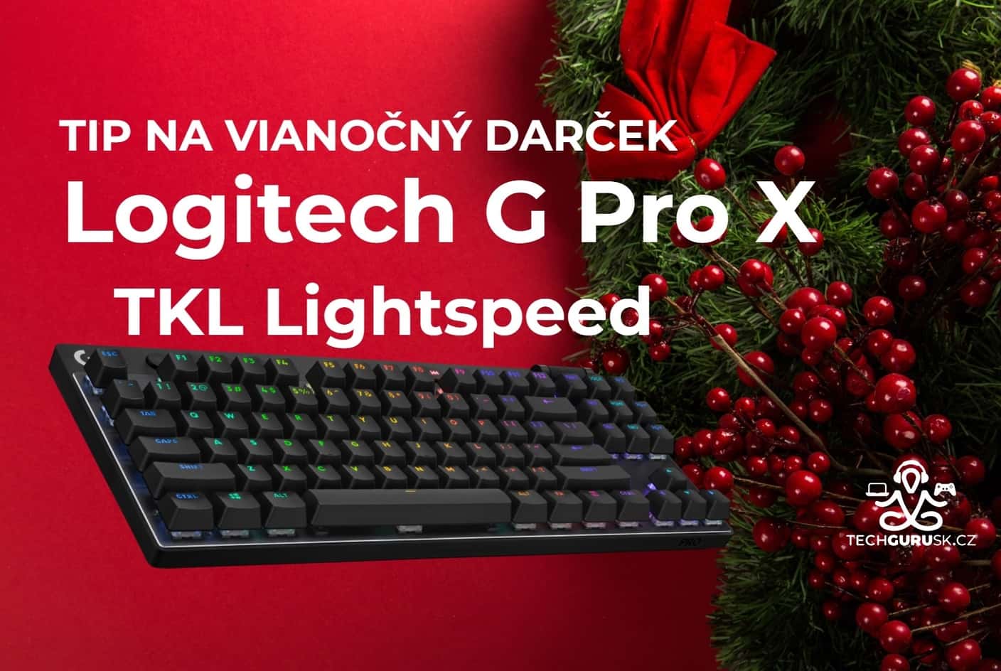 TIP na darček: Herná klávesnica Logitech G Pro X TKL Lightspeed