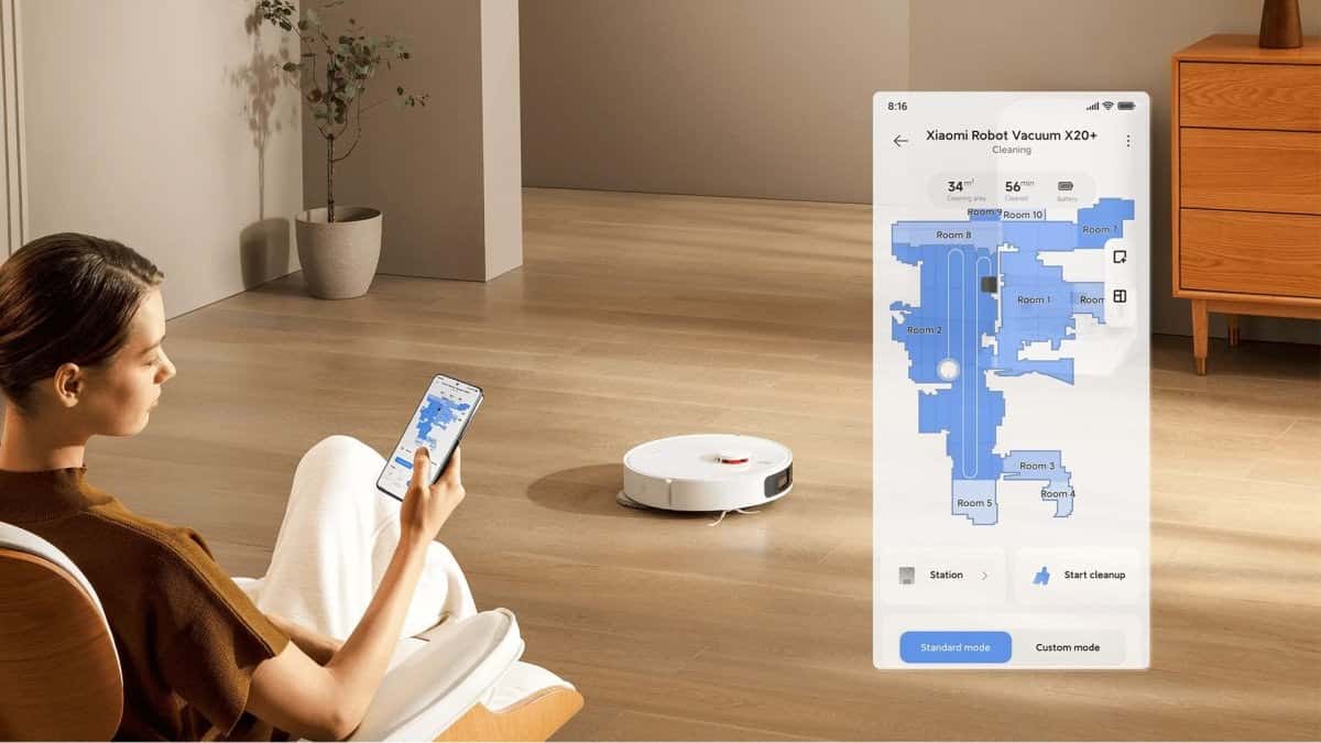Xiaomi Robot Vacuum X20+ je robotický vysávač s bohatou výbavou