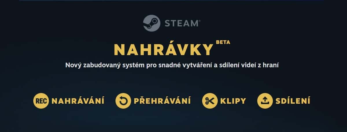Steam má novú funkciu Game recording