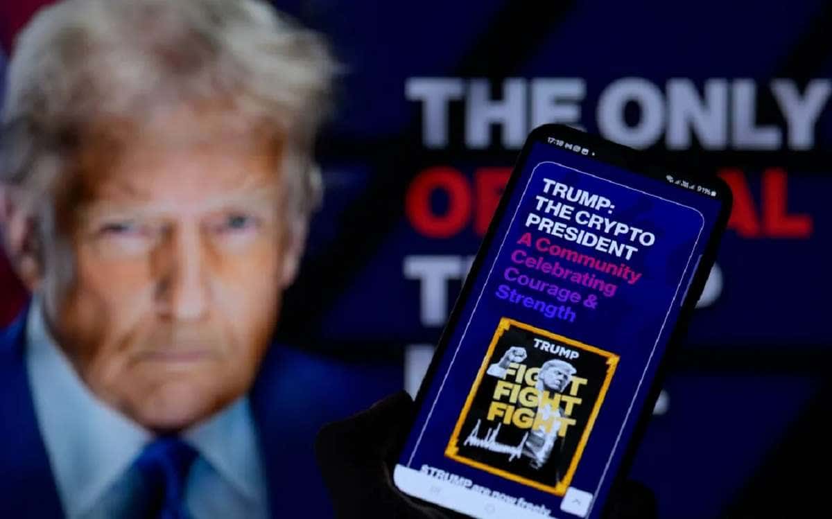 Trumpov memecoin $TRUMP spôsobil krypto-rozruch. Narástol o 300%
